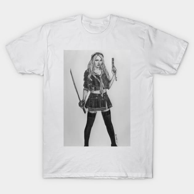 Baby Doll Sucker Punch T-Shirt by BryanWhipple